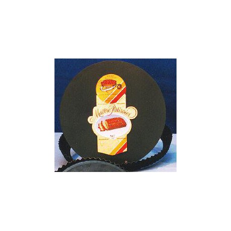 Moule à tarte en acier bleui (Cannelé - fond amovible)
