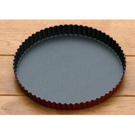 Moule à tarte acier bleui