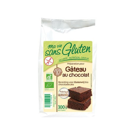 Préparation gâteau bio au chocolat sans gluten - 300g - Moulin de Moulbaix