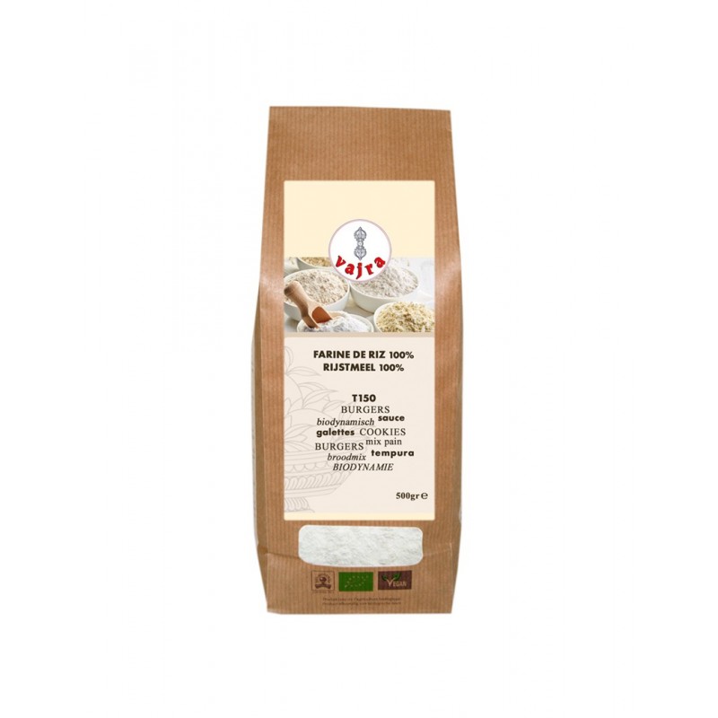 Farine de riz blanche 500gr - Moulin de Moulbaix