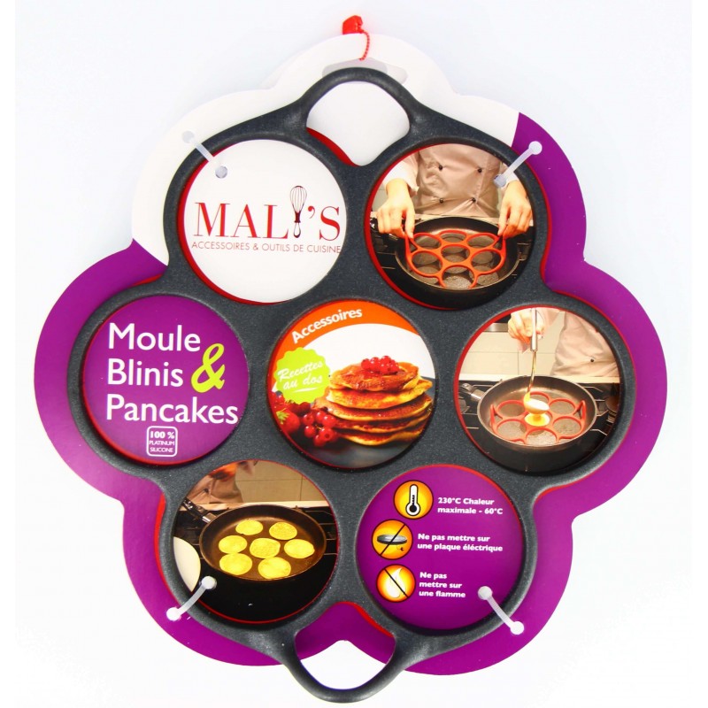 Moule à blinis et pancakes - 7 petites empreintes - Moulin de Moulbaix